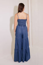 FEELING FREE INDIGO DENIM JUMPSUIT - By Baano