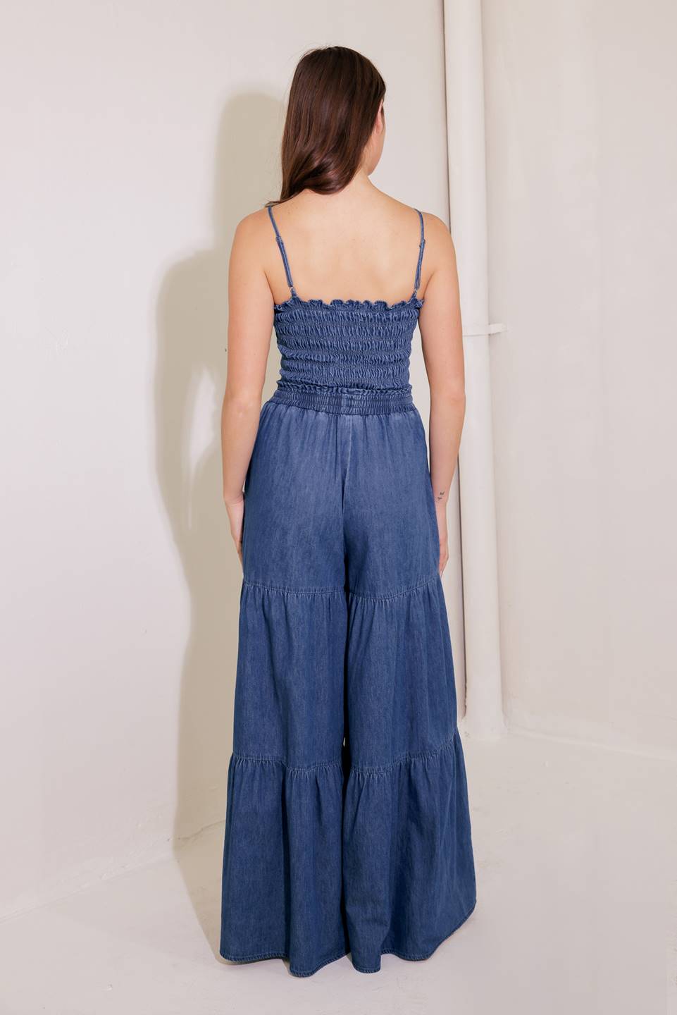 FEELING FREE INDIGO DENIM JUMPSUIT - By Baano