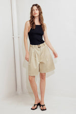 MODERN VOYAGER WOVEN BERMUDA SHORT - By Baano