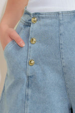 ANGEL WINGS AND CHAMOMILE WOVEN SKORT - By Baano