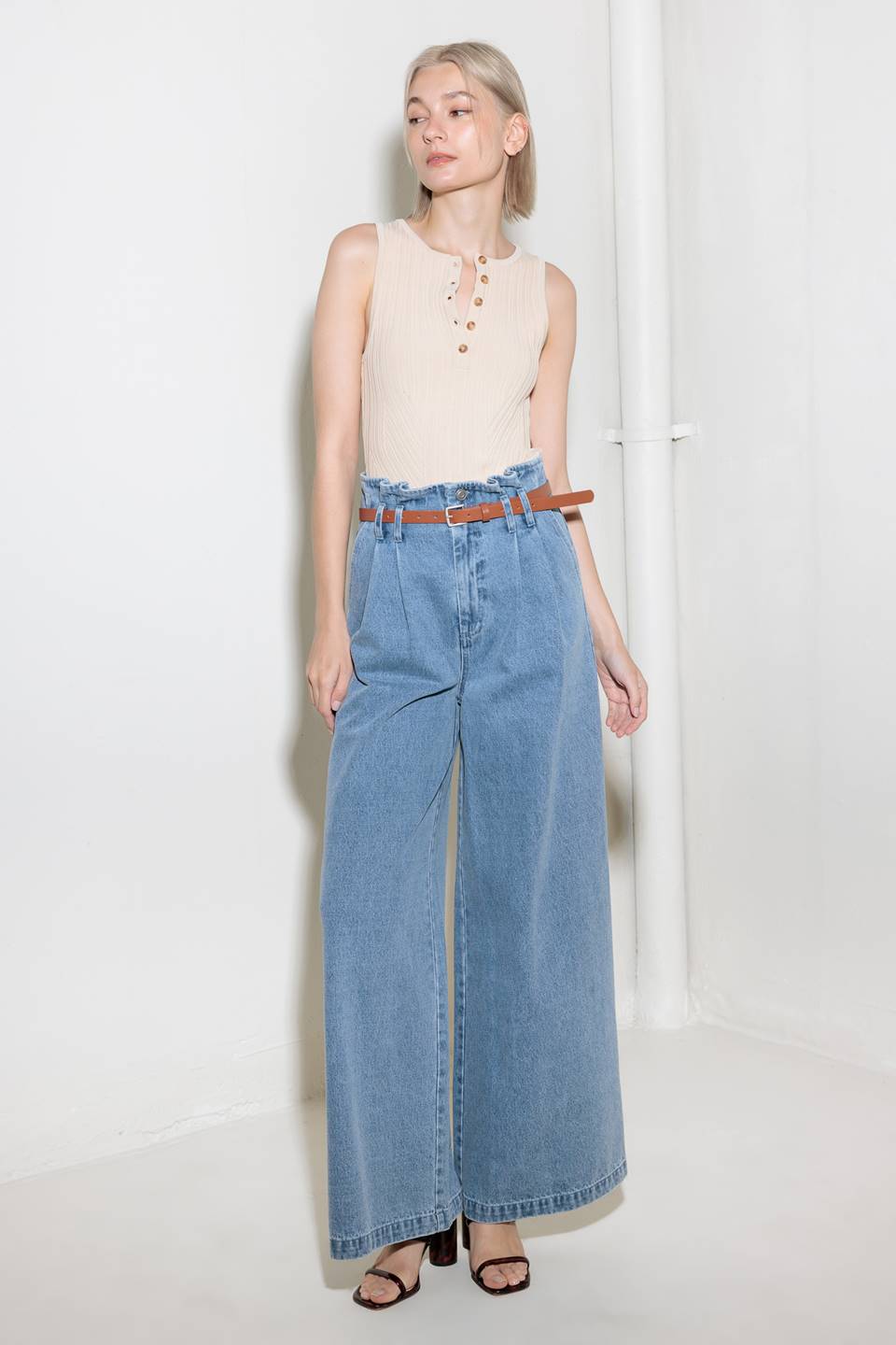 KISSED BY SUNLIGHT DENIM PANTS - By Baano