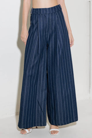 HOLD JOY IN INDIGO WOVEN PANTS - By Baano