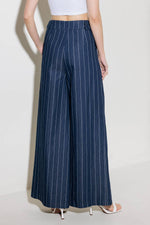 HOLD JOY IN INDIGO WOVEN PANTS - By Baano