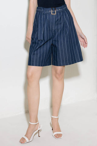 HOLD JOY IN INDIGO WOVEN SHORT - By Baano