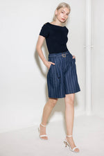 HOLD JOY IN INDIGO WOVEN SHORT - By Baano