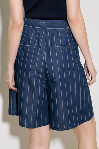 HOLD JOY IN INDIGO WOVEN SHORT - By Baano