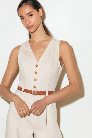 EVERYDAY ESSENTIAL WOVEN JUMPSUIT - By Baano