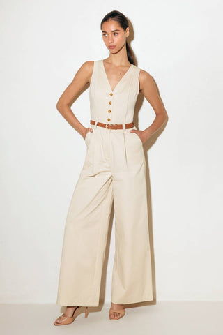 EVERYDAY ESSENTIAL WOVEN JUMPSUIT - By Baano