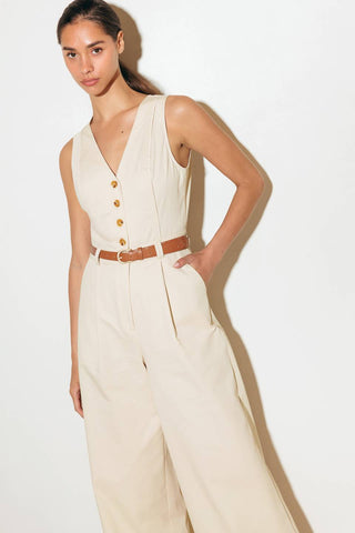 EVERYDAY ESSENTIAL WOVEN JUMPSUIT - By Baano