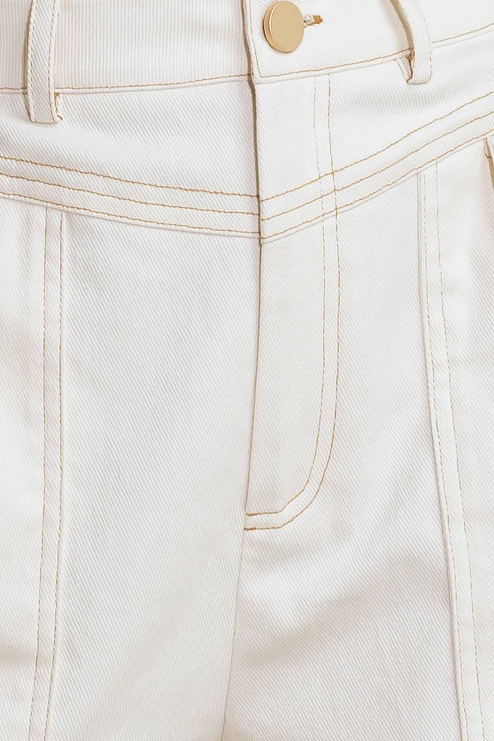 SIMPLY MINE CREAM WOVEN SHORT - By Baano