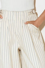 COFFEE RUN STRIPED WOVEN PANTS - By Baano