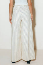 COFFEE RUN STRIPED WOVEN PANTS - By Baano