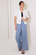 RIVERSIDE SIPS LIGHT INDIGO CHAMBRAY PANTS - By Baano