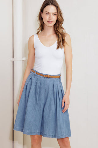 SERENITY HILL CHAMBRAY SHORT - By Baano