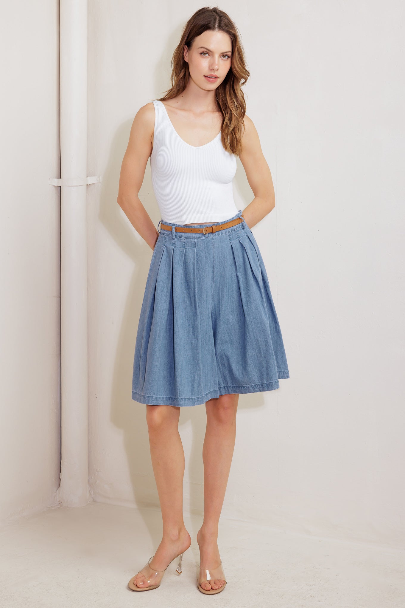 SERENITY HILL CHAMBRAY SHORT - By Baano
