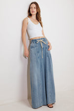 CALM & COLLECTED BLUE DENIM PANTS Flying Tomato