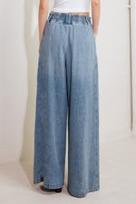 CALM & COLLECTED BLUE DENIM PANTS Flying Tomato