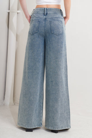 TAILORED FRAME FRENCH TERRY PANTS - By Baano