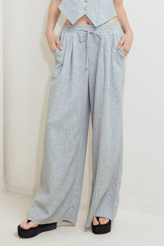 CITY RIVETS KNIT WOVEN PANTS - By Baano