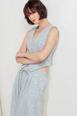 CITY RIVETS KNIT WOVEN PANTS - By Baano