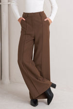 MONDAY FLOW BROWN WOVEN PANTS Flying Tomato