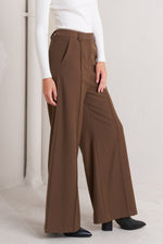 MONDAY FLOW BROWN WOVEN PANTS Flying Tomato