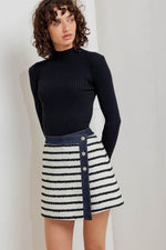 BONJOUR STRIPE WOVEN SKORT - By Baano