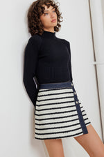 BONJOUR STRIPE WOVEN SKORT - By Baano