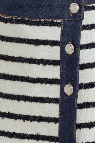 BONJOUR STRIPE WOVEN SKORT - By Baano