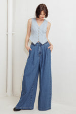 WESTERN RIVET DENIM PANTS - By Baano