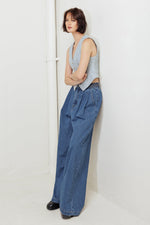 WESTERN RIVET DENIM PANTS - By Baano