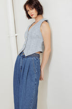 WESTERN RIVET DENIM PANTS - By Baano