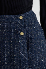 PARISIAN NAVY TWEED SKORT - By Baano