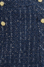 PARISIAN NAVY TWEED SKORT - By Baano