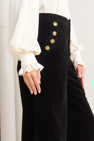 MIDNIGHT VELVET BONDED PANTS