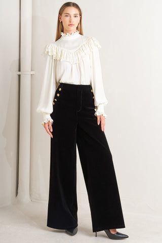 MIDNIGHT VELVET BONDED PANTS