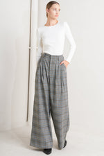 NEW AGE WOVEN PLAID PANTS - By Baano
