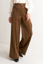 BROWN SUGAR FAUX SUEDE PANTS Flying Tomato