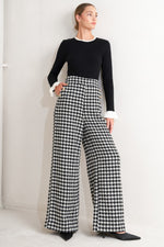 METRO ICON WOVEN HOUNDSTOOTH PANTS - By Baano