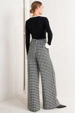 METRO ICON WOVEN HOUNDSTOOTH PANTS - By Baano
