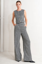 METRO ICON WOVEN HOUNDSTOOTH PANTS - By Baano