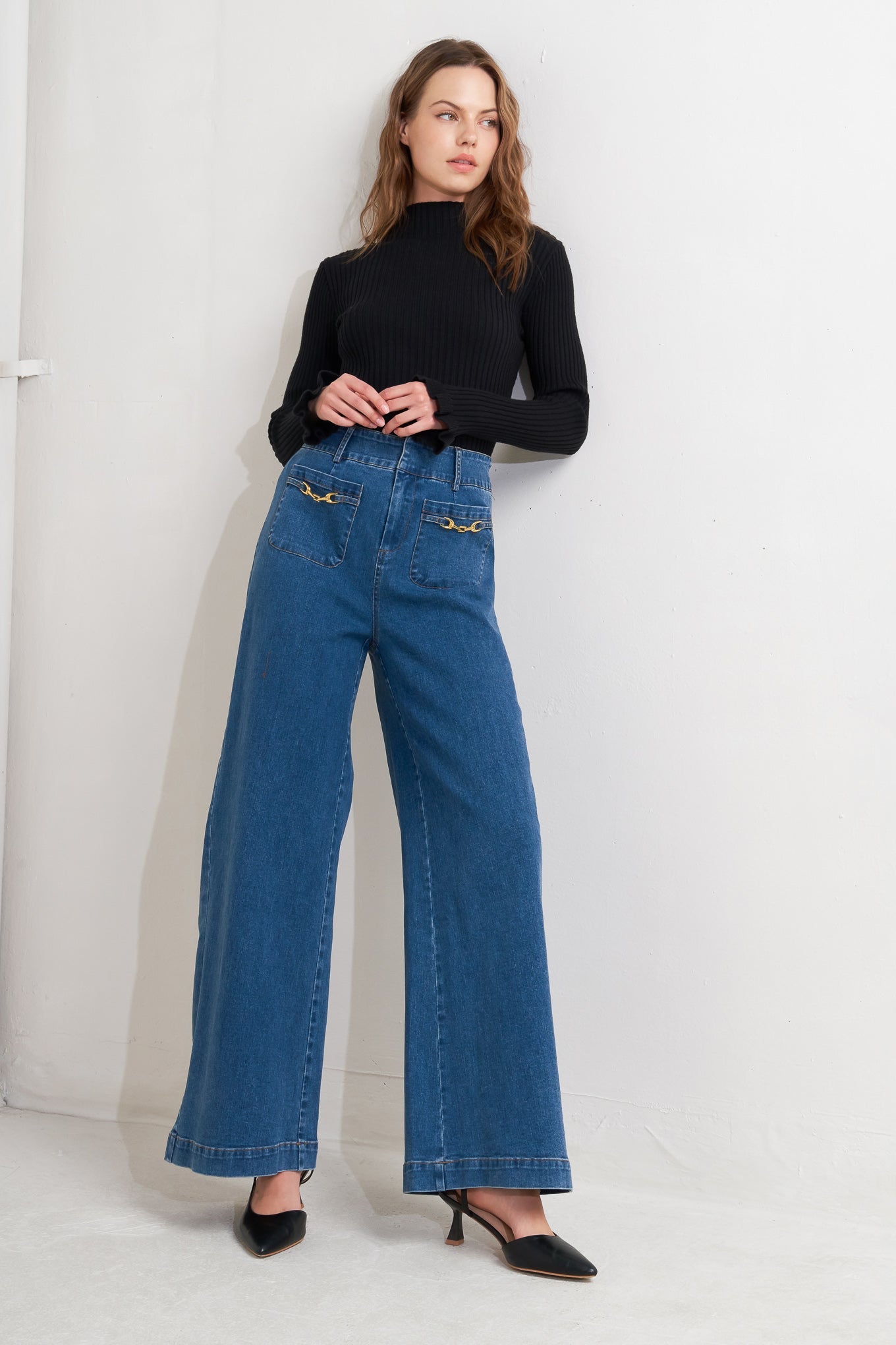 TIMELESS BLUE DENIM PANTS - By Baano