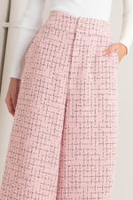 ROSÉ EDGE ENSEMBLE TWEED PANTS