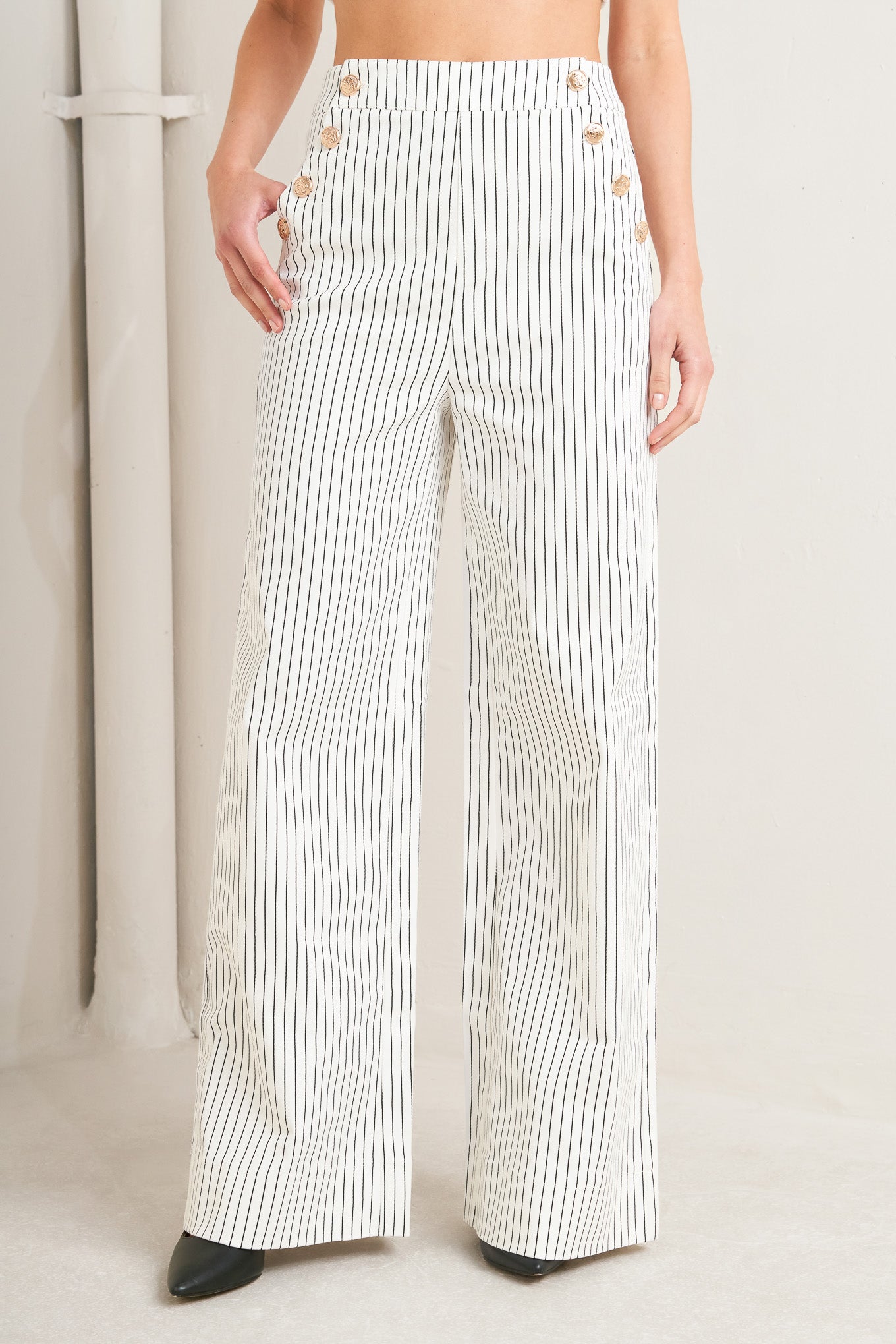 EFFORTLESS FORM STRIPE WOVEN PANTS Flying Tomato