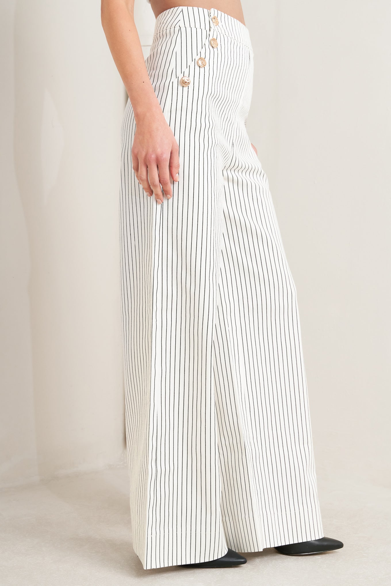 EFFORTLESS FORM STRIPE WOVEN PANTS Flying Tomato