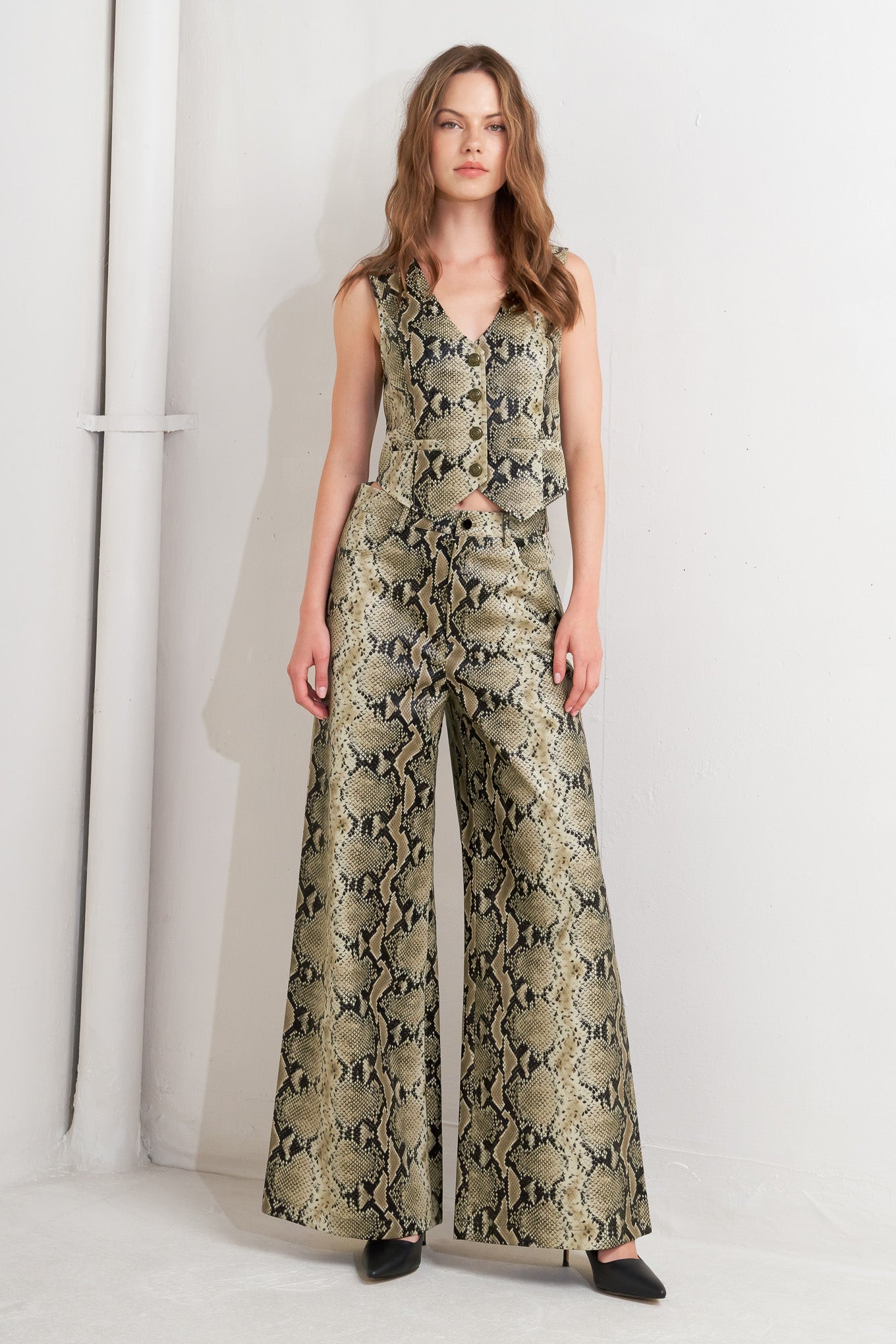 GLAM VENOM FAUX LEATHER PANTS - By Baano