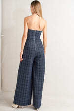 ELEGANT PARTY TWEED JUMPSUIT