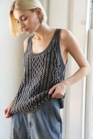 NEVER FORGET KNIT TANK TOP - By Baano