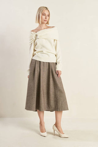 QUIET MOMENTS SWEATER TOP - By Baano