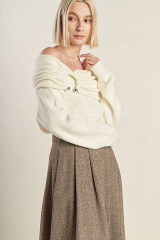 QUIET MOMENTS SWEATER TOP - By Baano